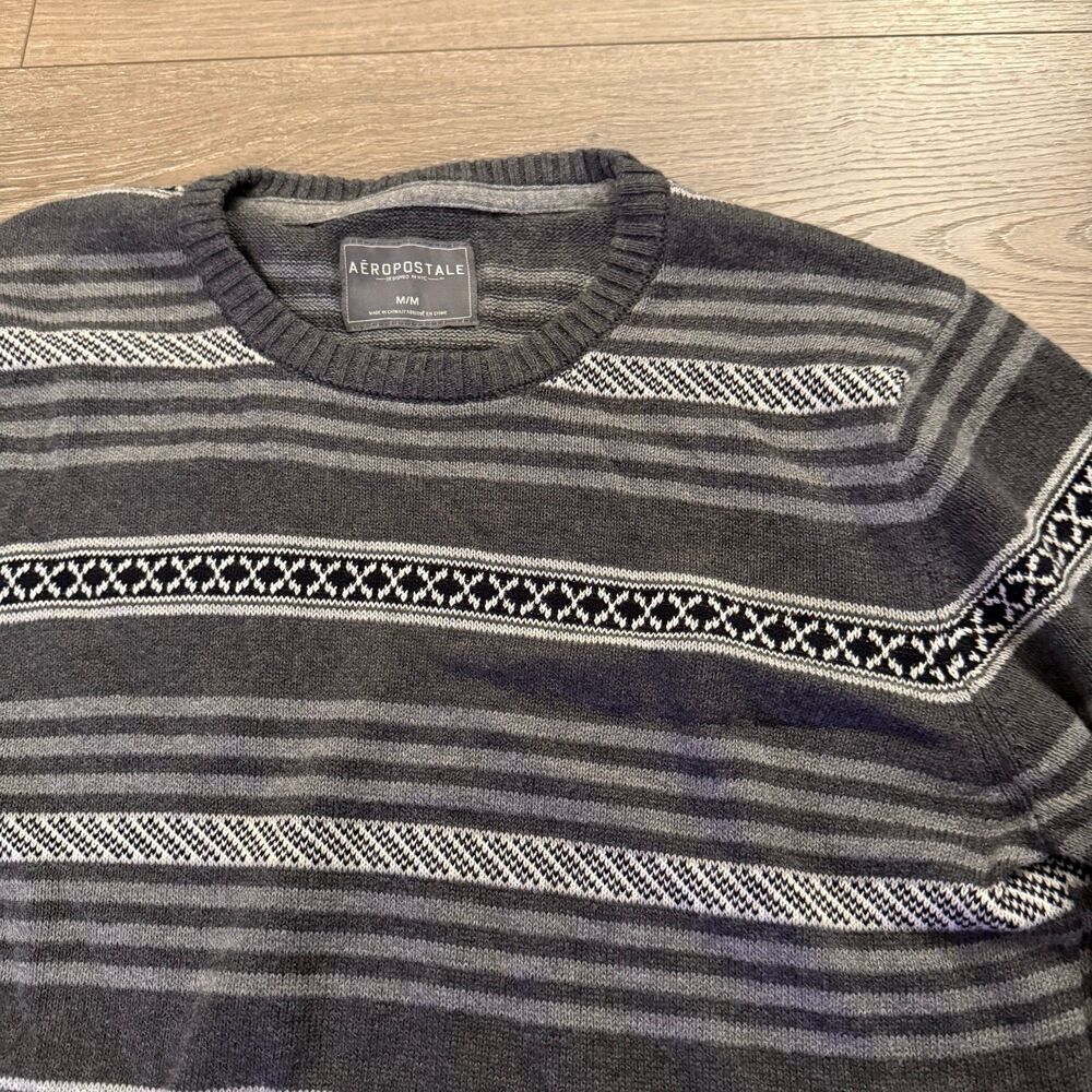 Grey Patterned Sweater - Picture 3 of 5